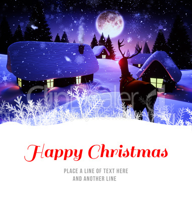 Composite image of happy christmas