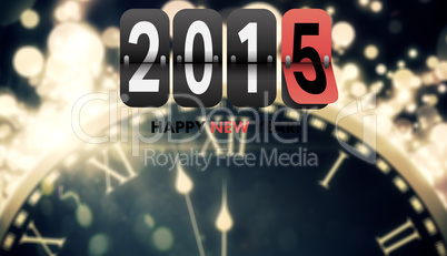 Composite image of happy new year 2015