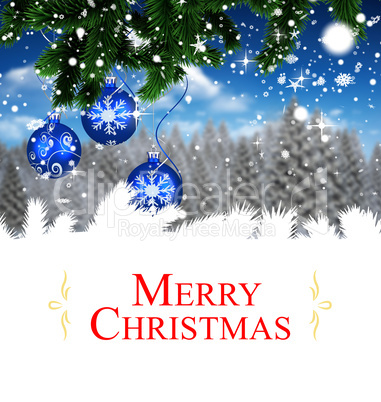 Composite image of christmas card