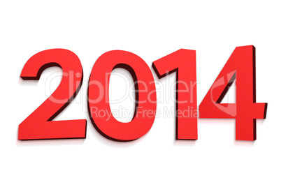 2014 in red letters