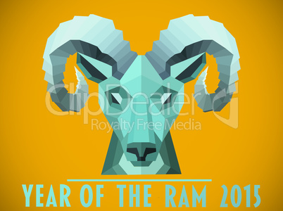 Composite image of ram head