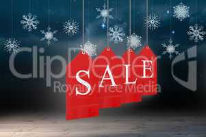 Composite image of red sale tags