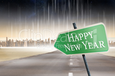 Composite image of happy new year