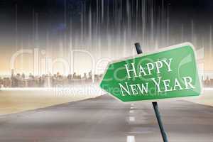 Composite image of happy new year