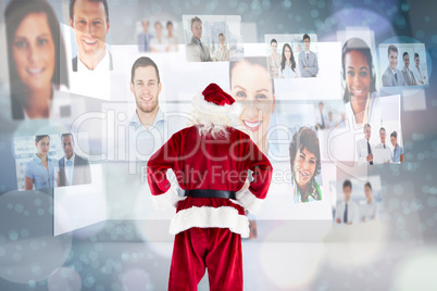 Composite image of santa claus