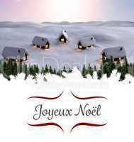 Composite image of Christmas greeting card