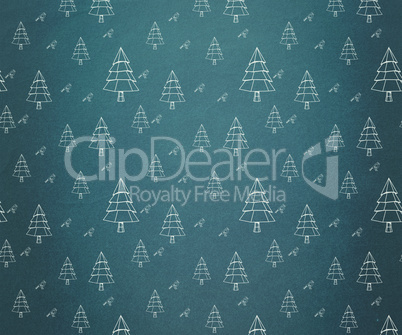 Christmas tree pattern wallpaper