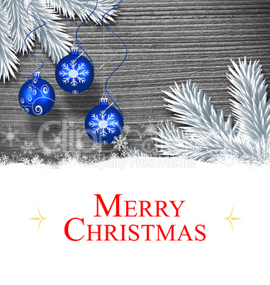 Composite image of christmas card