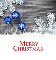 Composite image of christmas card