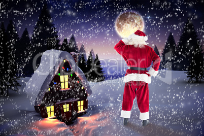 Composite image of santa claus