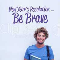 Composite image of new years resolution