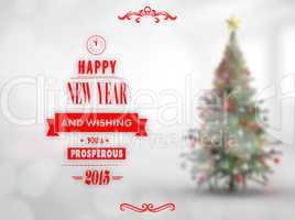 Composite image of happy new year message