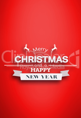 Composite image of banner and logo saying merry christmas