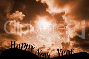 Composite image of happy new year