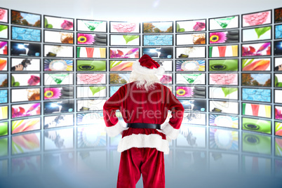 Composite image of santa claus