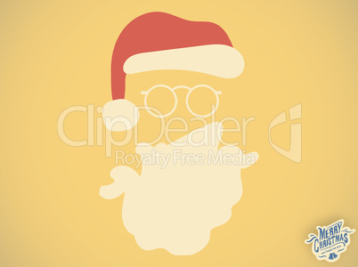 Composite image of merry christmas message with santa