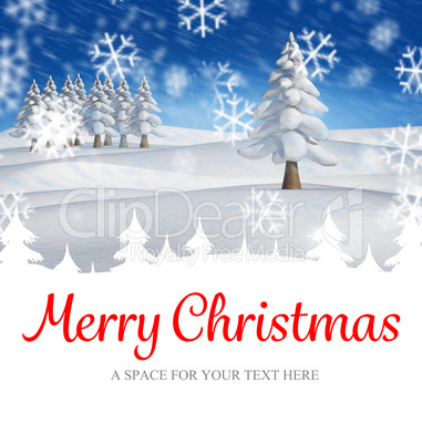 Composite image of merry christmas