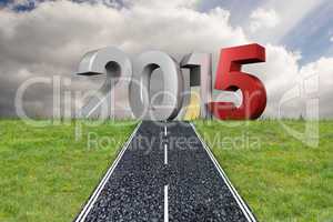 Composite image of road