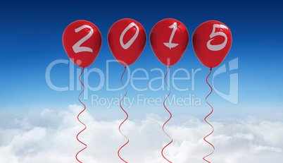 Composite image of 2015 balloons