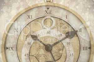 Composite image of beautiful clock