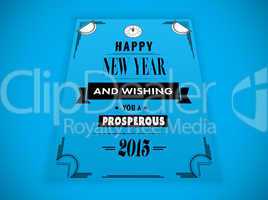 Composite image of happy new year message