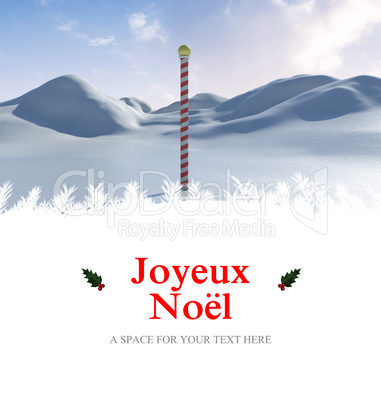 Composite image of joyeux noel