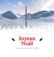 Composite image of joyeux noel