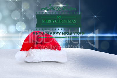 Composite image of merry christmas message