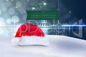 Composite image of merry christmas message