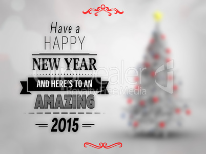 Composite image of happy new year message