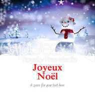 Composite image of joyeux noel