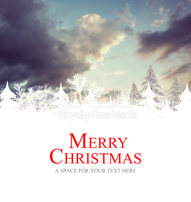 Composite image of merry christmas