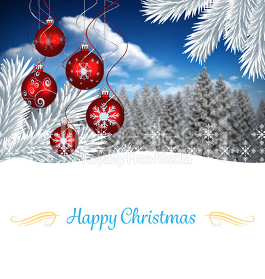 Composite image of christmas card