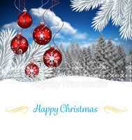 Composite image of christmas card