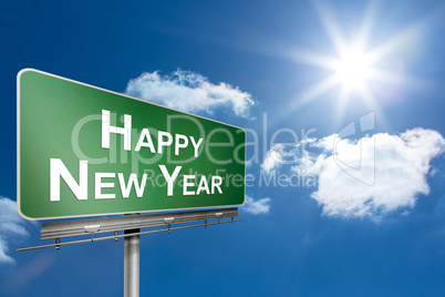 Composite image of happy new year