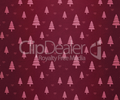 Red and pink tree pattern wallpaper