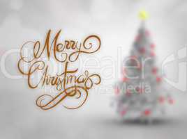 Composite image of merry christmas message