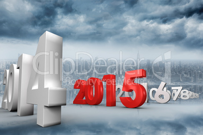 Composite image of 2015 red