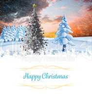 Composite image of christmas card