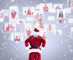 Composite image of santa claus