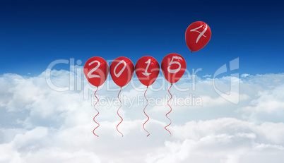 Composite image of 2015 balloons