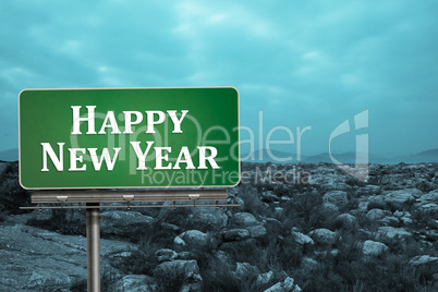 Composite image of happy new year