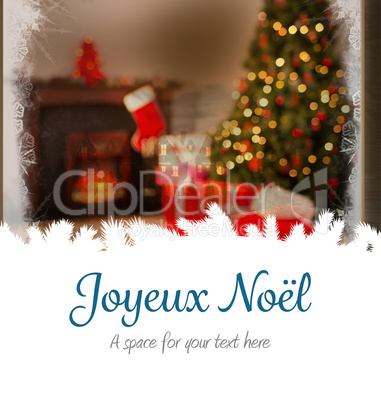 Composite image of joyeux noel