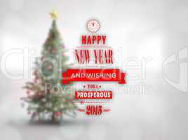 Composite image of happy new year message