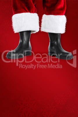 Composite image of santa claus boots