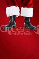 Composite image of santa claus boots