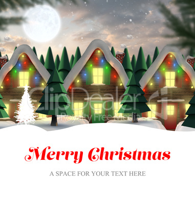 Composite image of merry christmas