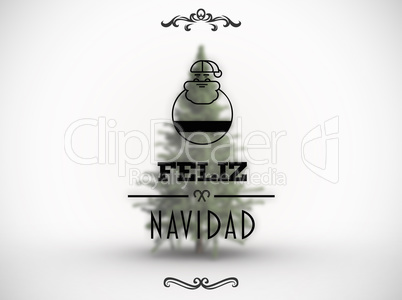 Composite image of feliz navidad banner