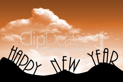 Composite image of happy new year