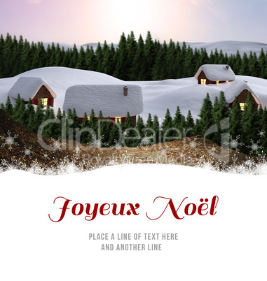 Composite image of joyeux noel